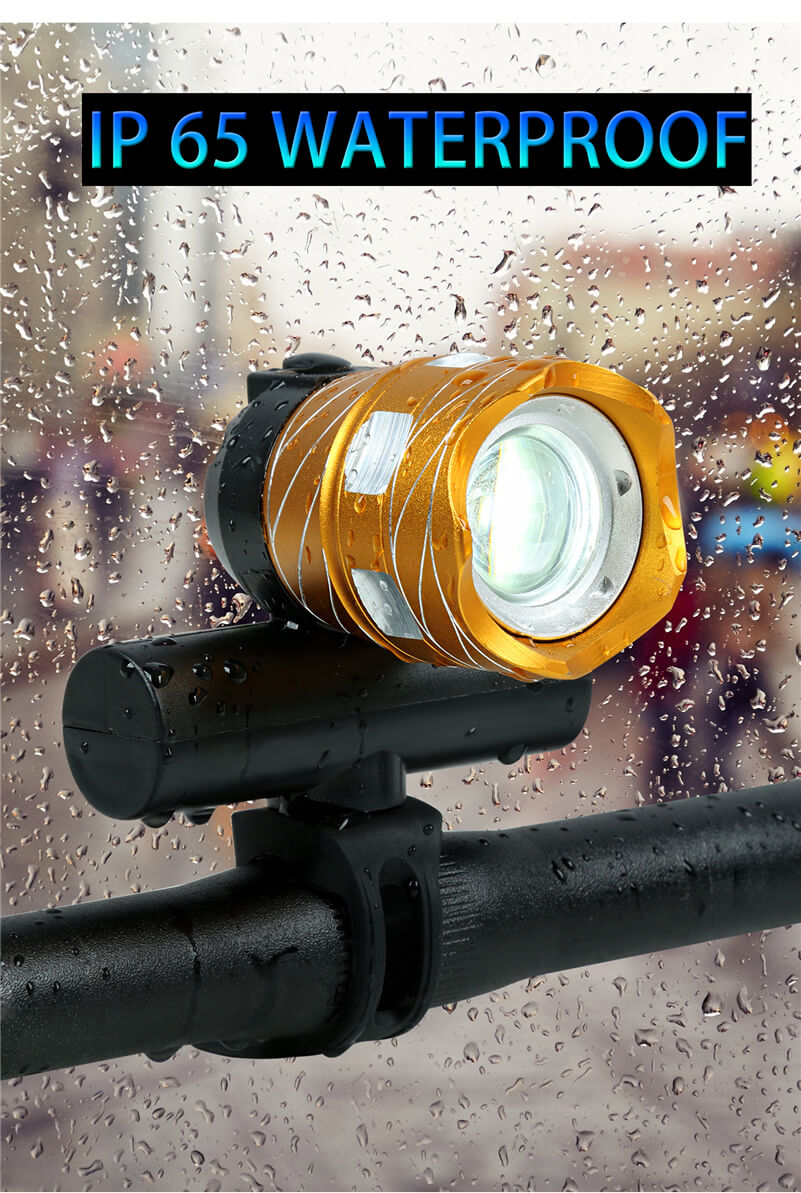 1200LM Zoomable Bicycle Lights Rechargeable Led Bike Lights