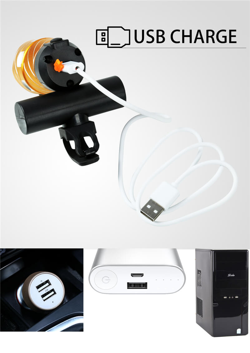 1200LM Zoomable Bicycle Lights Rechargeable Led Bike Lights