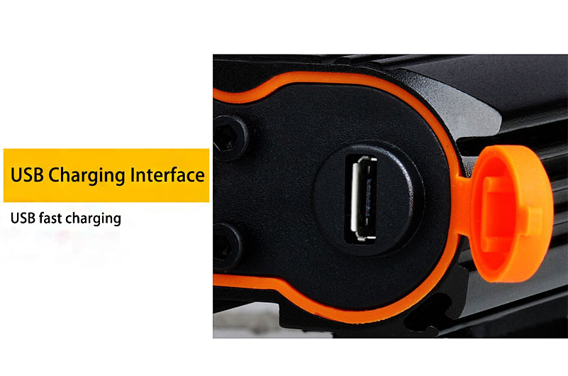 2000 Lumens Bike Light Built-in Rechargeable Handlebar Bicycle Light
