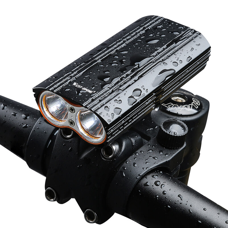 2000 Lumens Bike Light Built-in Rechargeable Handlebar Bicycle Light