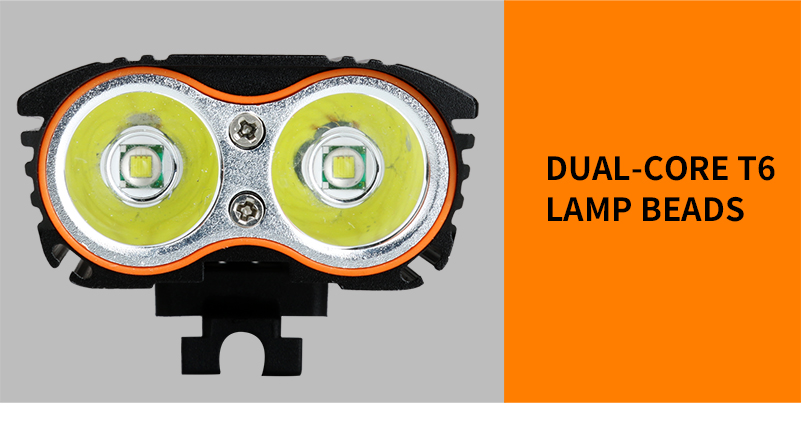 2400LM Cree T6 LED cyklistické světlometů + volný zadní světlo Bike