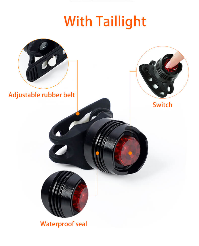 2400LM Cree T6 LED cyklistické světlometů + volný zadní světlo Bike