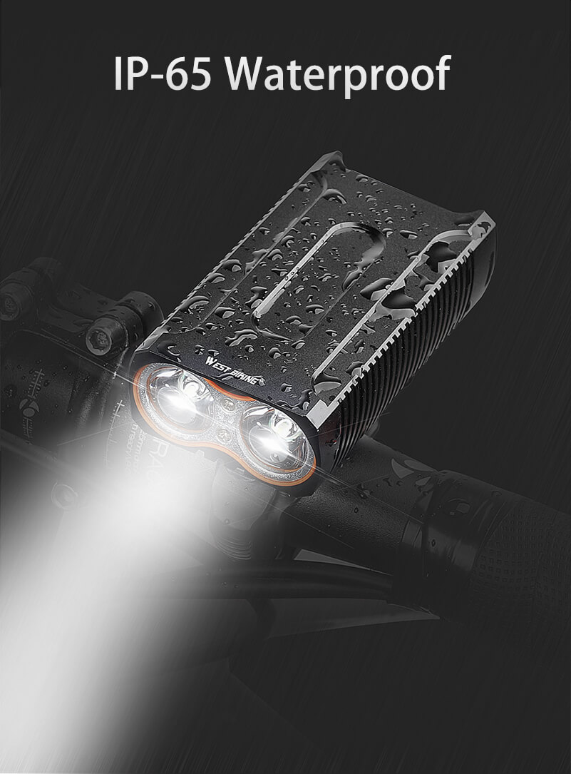 2400LM Cree T6 LED cyklistické světlometů + volný zadní světlo Bike