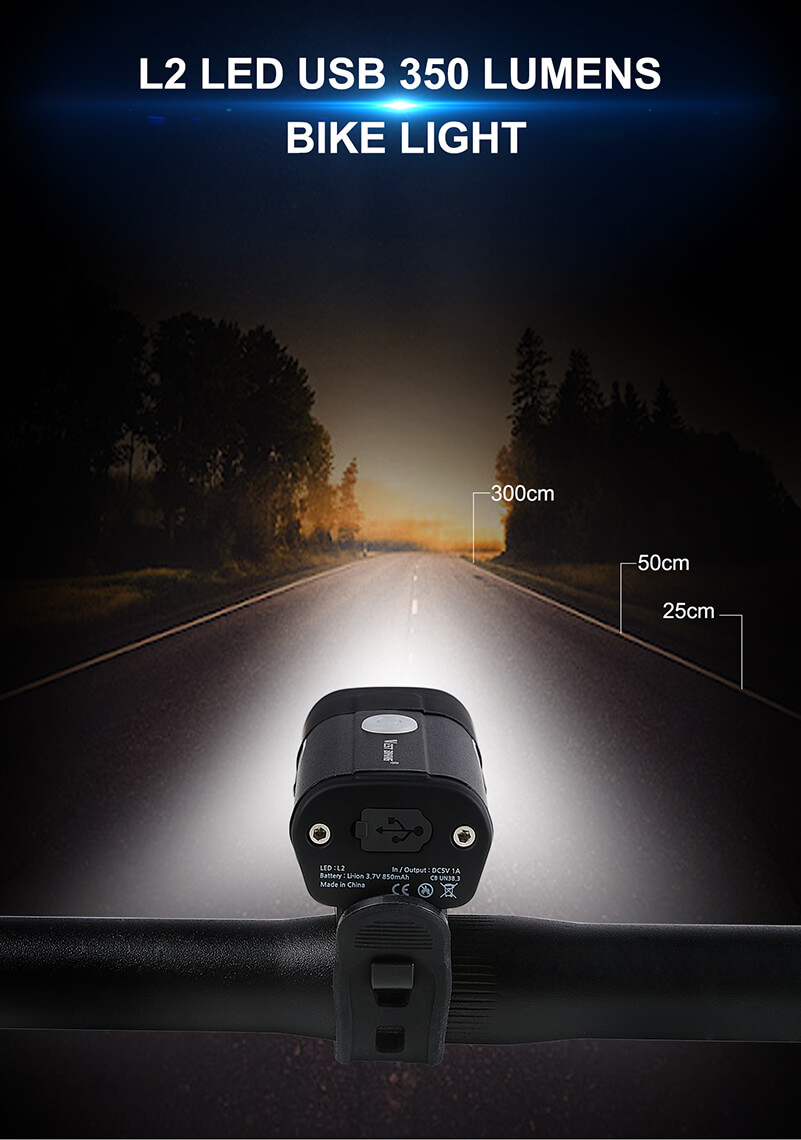 5 režimů kol přední světla 350 lumenů nejlepší dobíjecí Bike světla