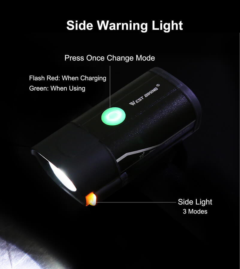 5 režimů kol přední světla 350 lumenů nejlepší dobíjecí Bike světla