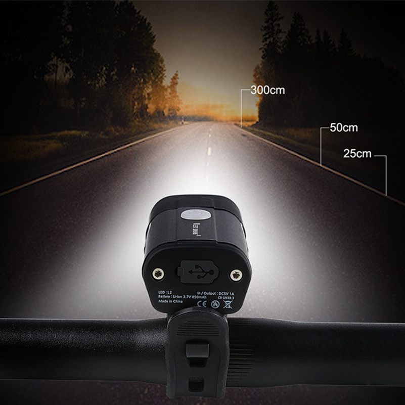 5 Modes Bicycle Front Light 350 Lumens Best Rechargeable Bike Lights
