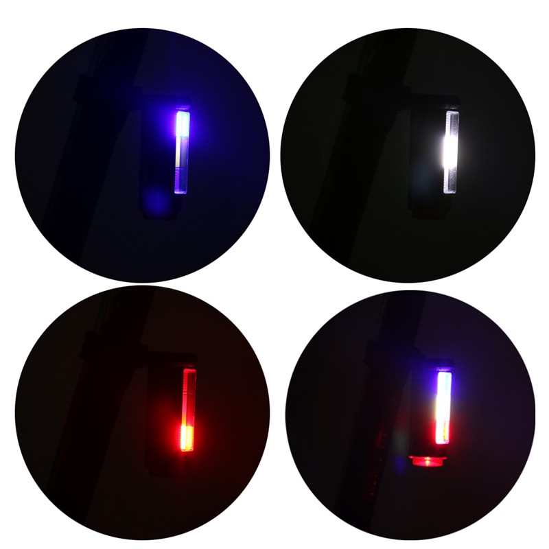 Nejlepší bezpečnostní světla pro cyklistické USB Nabíjecí LED trubice Bike Light 