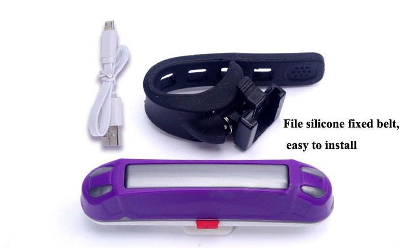 Bike Tail výstražné světlo USB dobíjecí MTB silniční cyklistika kol Light