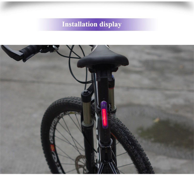 Bike Tail výstražné světlo USB dobíjecí MTB silniční cyklistika kol Light