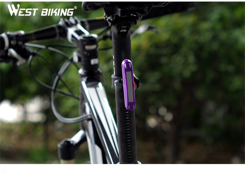 Bike Tail výstražné světlo USB dobíjecí MTB silniční cyklistika kol Light