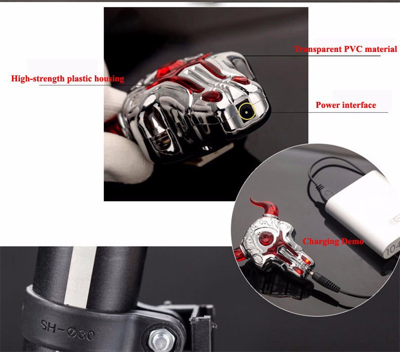 Cool Bike Safety Lights USB Rechargeable MTB Bike Tail Lights