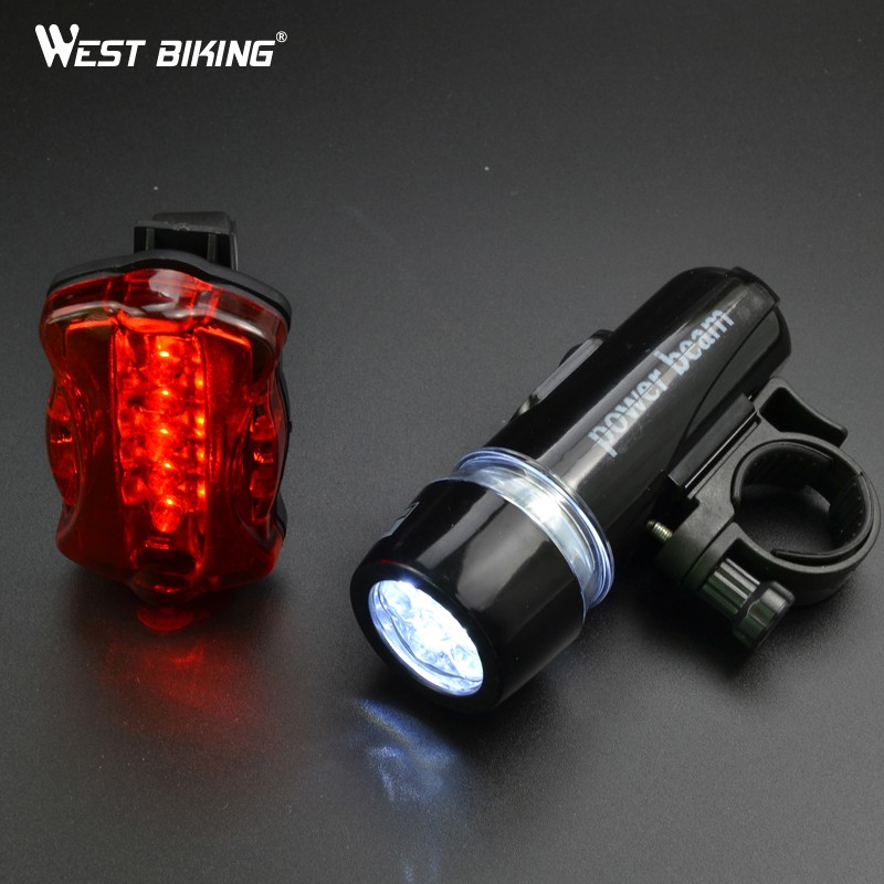Cyklistika světlo Bike Head Flash přední světlo zadní svítilna varování Cyklistika kol 5 LED lampa Light Půjčovna Light