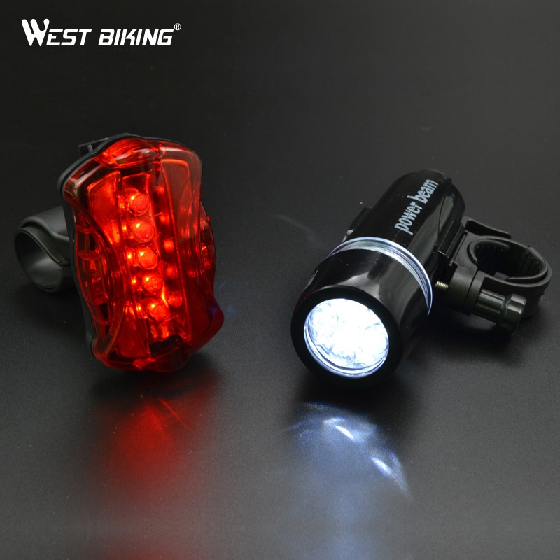 Cyklistika světlo Bike Head Flash přední světlo zadní svítilna varování Cyklistika kol 5 LED lampa Light Půjčovna Light