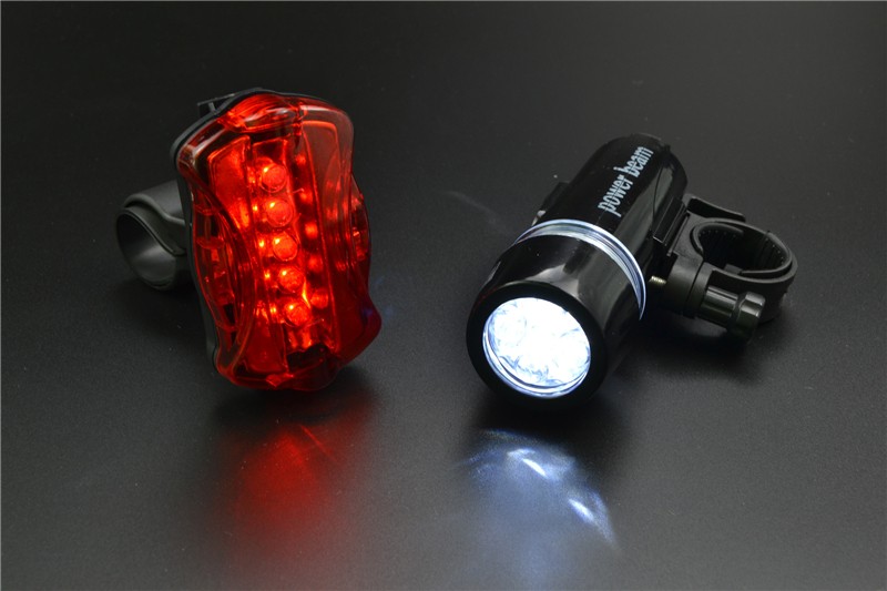 Cyklistika světlo Bike Head Flash přední světlo zadní svítilna varování Cyklistika kol 5 LED lampa Light Půjčovna Light