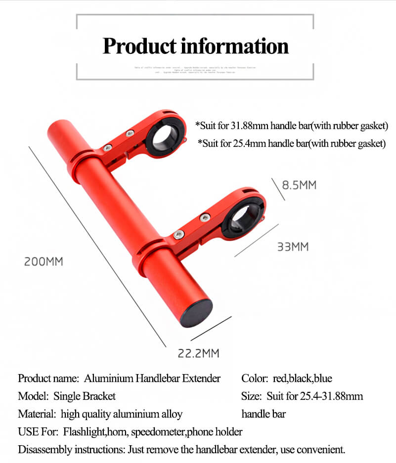 Quality Bike Frame Handlebar Extender