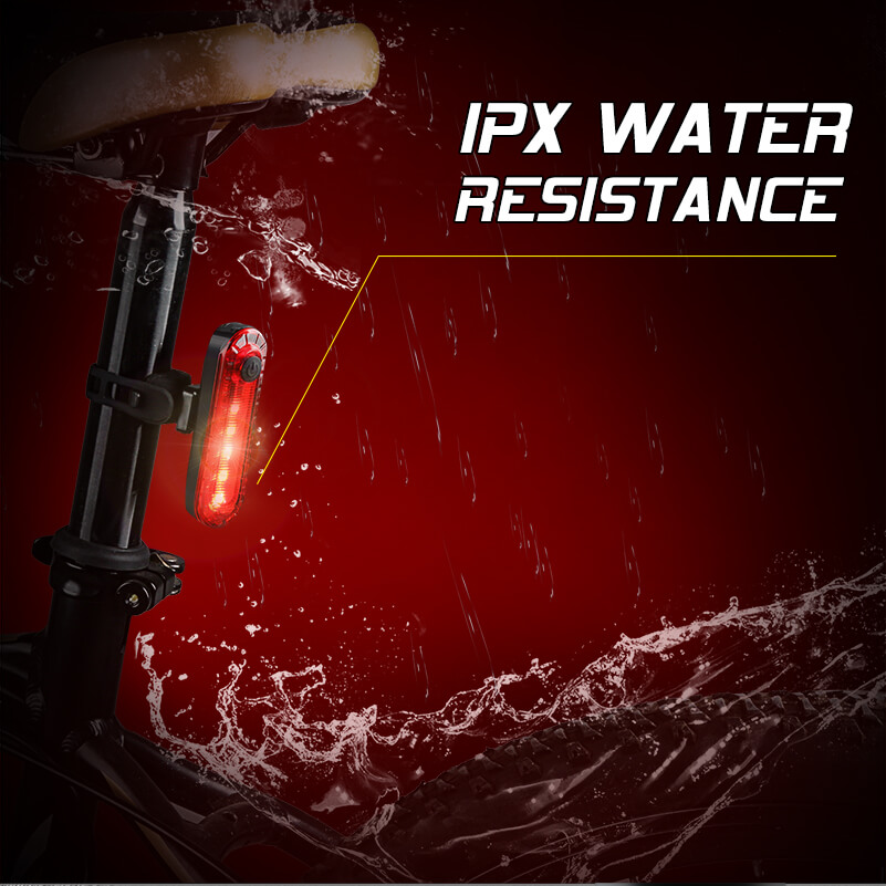 Waterproof Cycling Tail light Led USB Rechargeable Safety Warning Bike Light