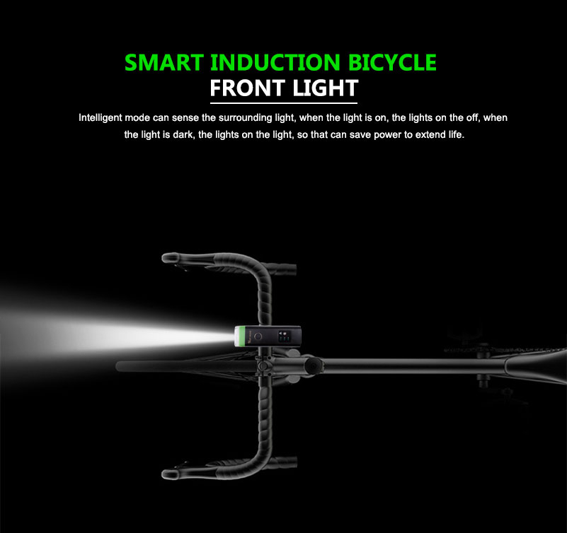 Waterproof USB Rechargeable Cycling Light 4 Modes Bike Light