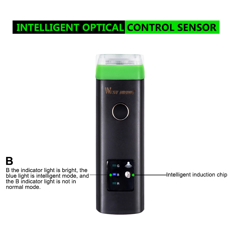 Waterproof USB Rechargeable Cycling Light 4 Modes Bike Light
