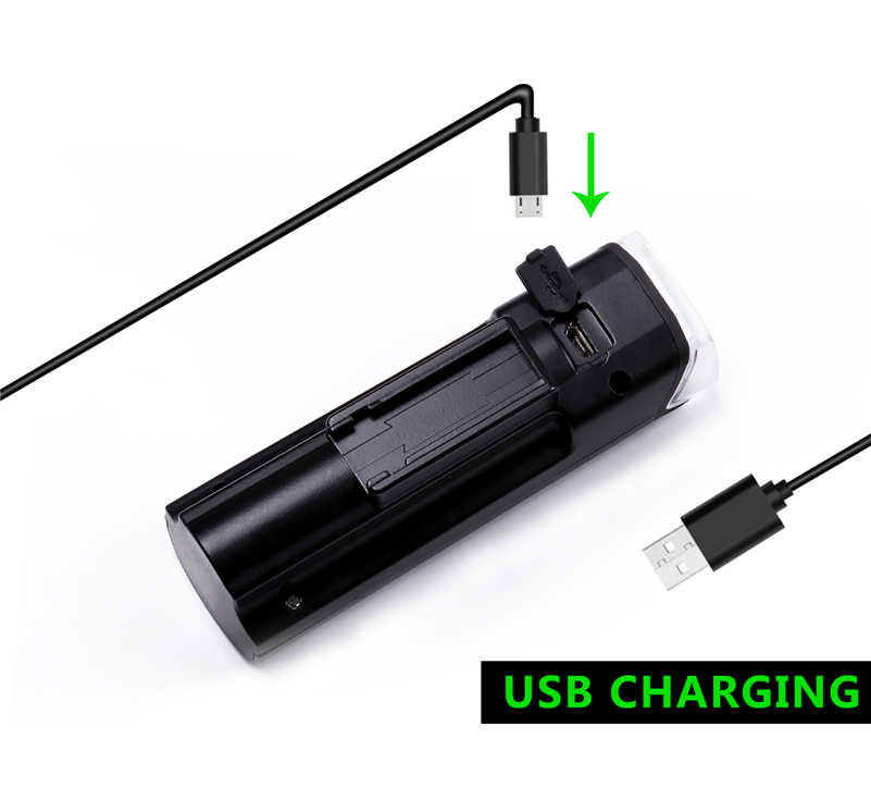 Waterproof USB Rechargeable Cycling Light 4 Modes Bike Light
