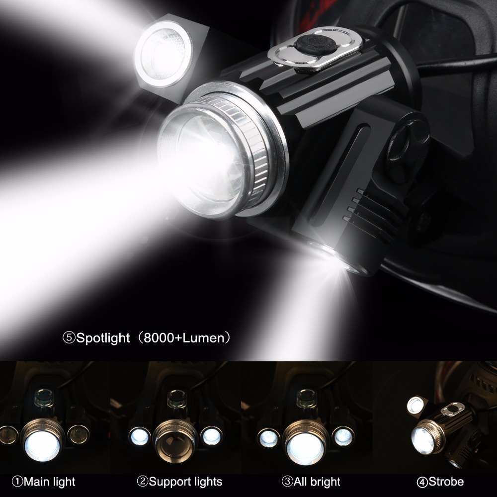 Best Adjustable Cree T6 LED 800LM Front Road MTB Bike Headlight 
