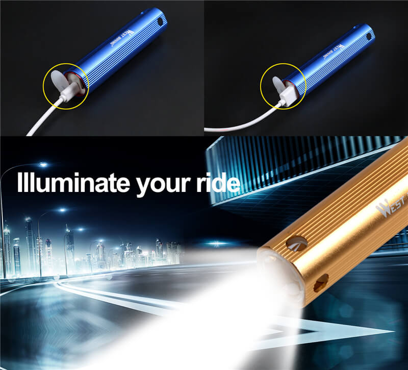 CREE-XP kol světla vodotěsné USB nabíjecí Bike Light Svítilna