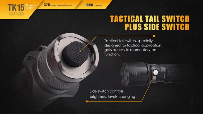  Fenix TK15UE Flashlight 1000 Lumens Tactical Light