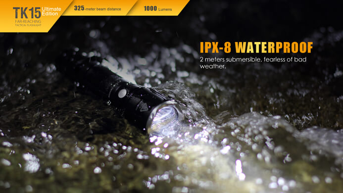  Fenix TK15UE Flashlight 1000 Lumens Tactical Light