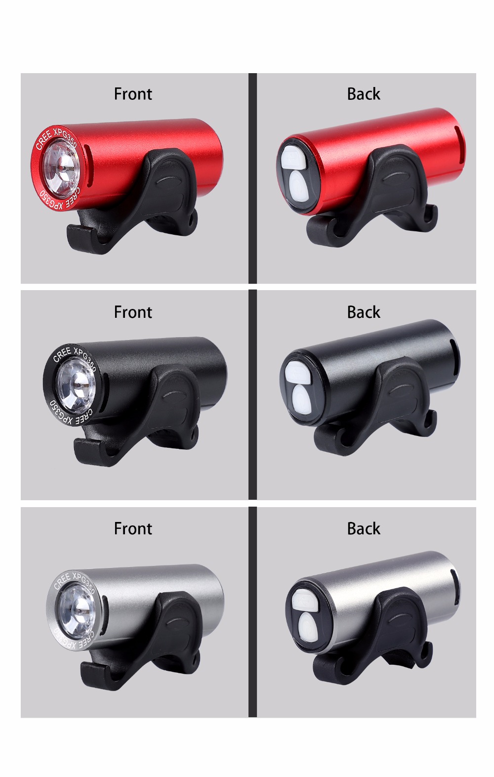 Mini přední dobíjecí Cyklistika Light silniční MTB Bike bezpečnostní světlo