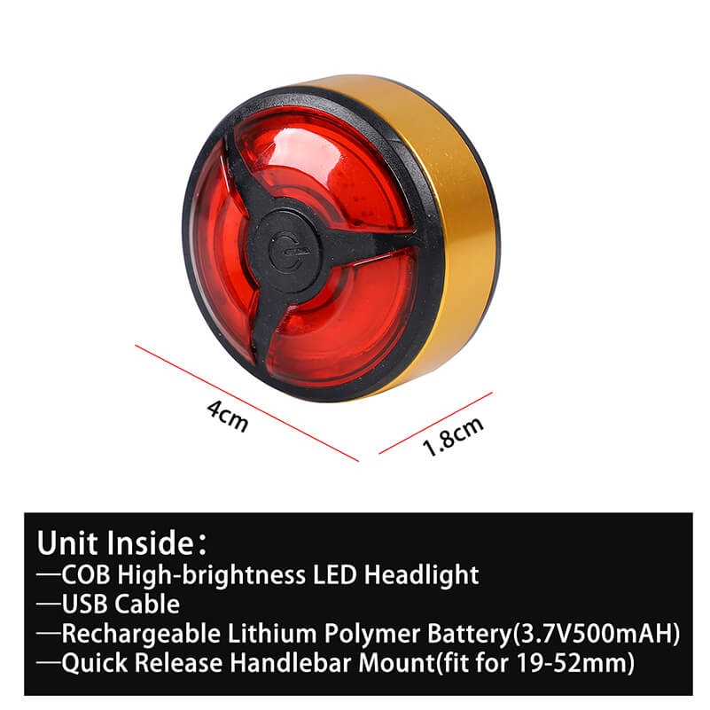 Mini Front Rechargeable Cycling Light Road MTB Bike Safety Light