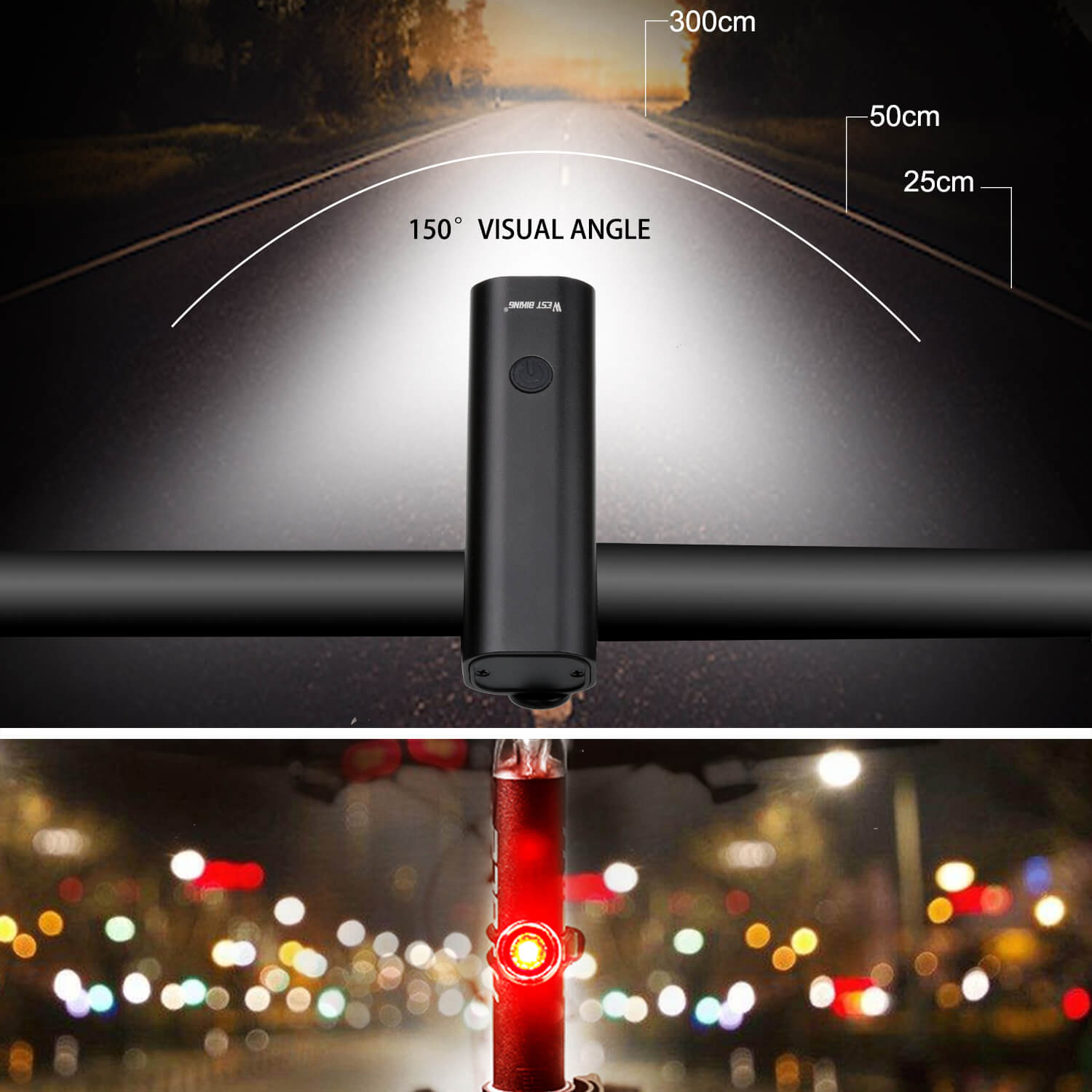 MTB Road USB Chargeable Led Bike Front Light