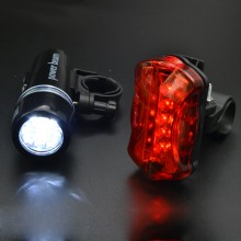 Cycling Light Bike Head Flash Front Light Rear Flashlight Warning Cycling Bicycle 5 LED Lamp Light Bicycle Light