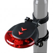 Laser Bike Tail light IPX4 Waterproof Rechargable Warning Bicycle Light