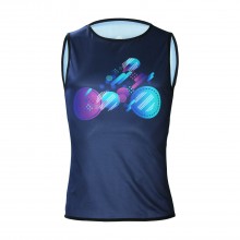 Mens Sleeveless Cycling Tshirt Sale Cool Blue Bike Jerseys