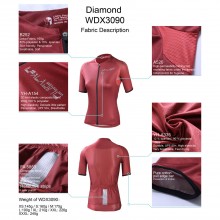 Červená cyklistická košile 3XL Zipper Vomens v Jersey
