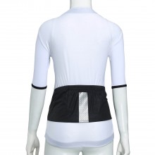 White Short Sleeve Bike Jersey Womens Cycling Jersey