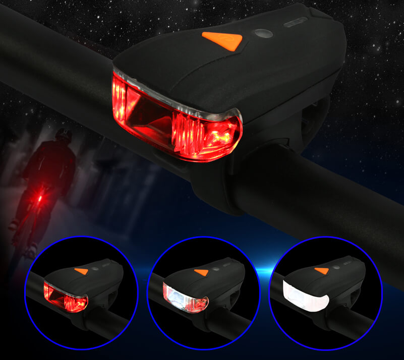 USB Rechargeable Bike Light Front Handlebar Cycling Flashlight