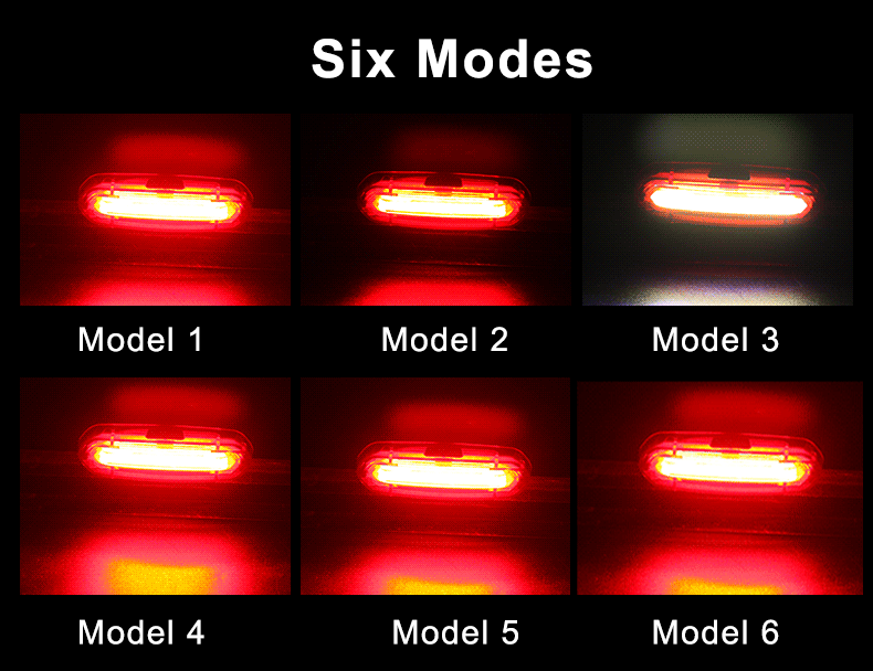 USB Rechargeable Bike Tail Lights Light LED Bicycle Warning Taillight