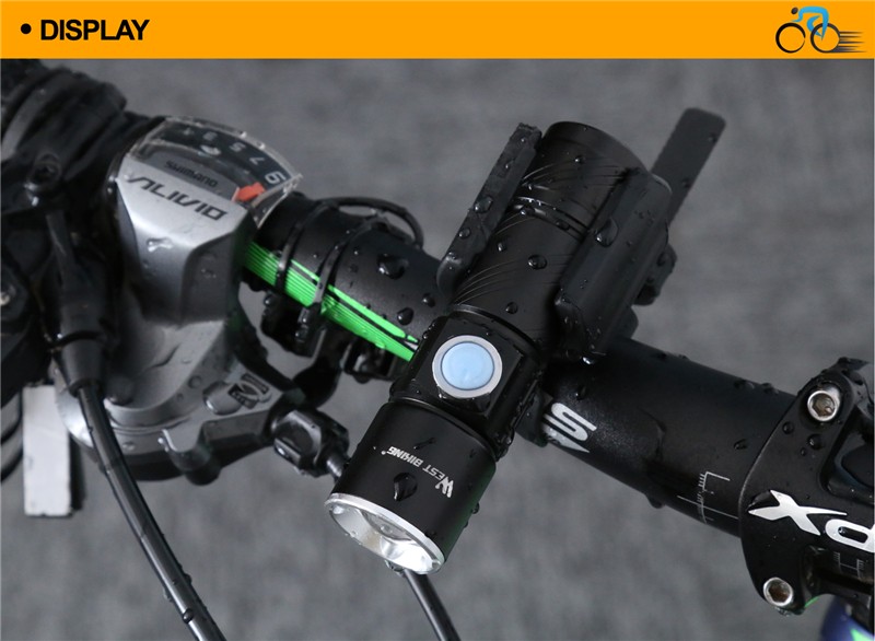 USB dobíjecí cyklistické přední svítilna kolo Bike Light