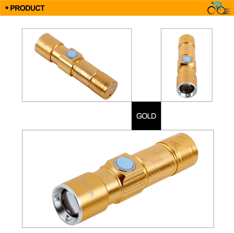 USB dobíjecí cyklistické přední svítilna kolo Bike Light