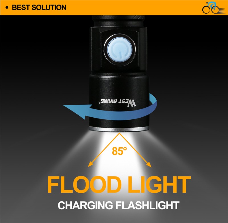 USB dobíjecí cyklistické přední svítilna kolo Bike Light