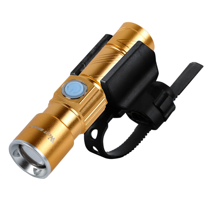 USB Rechargeable Cycling Front Flashlight Bicycle Bike Light