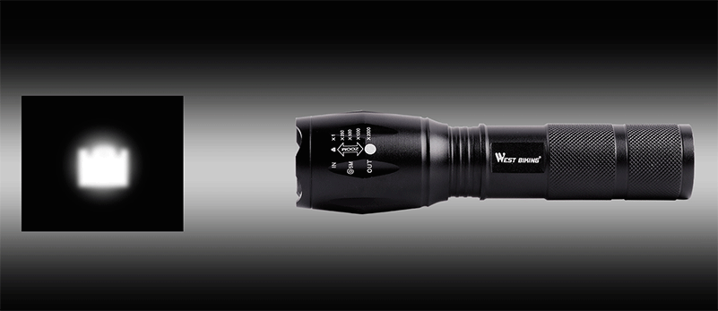 USB dobíjecí zoom kol přední LED svítilna