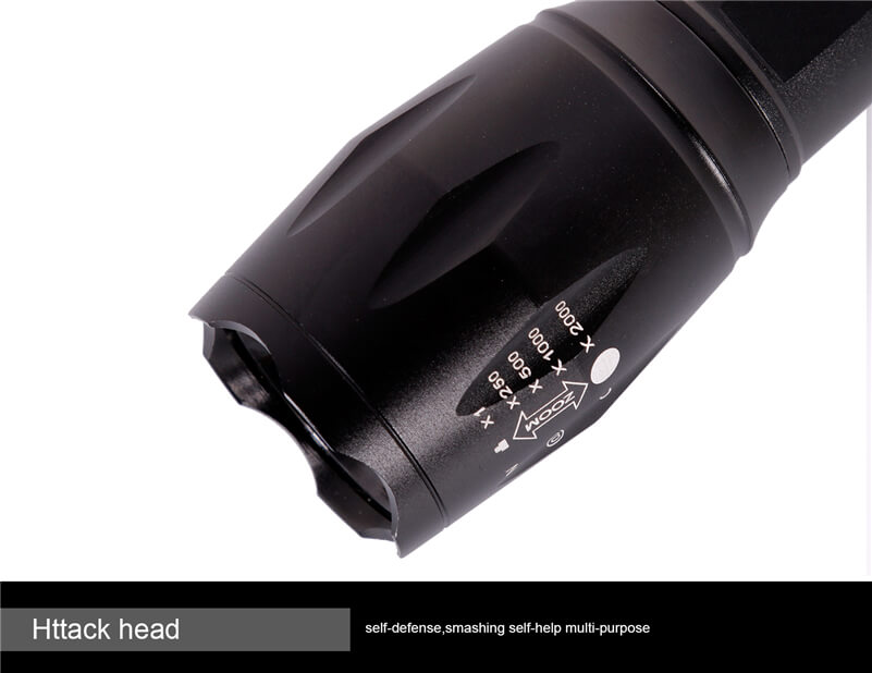 USB dobíjecí zoom kol přední LED svítilna