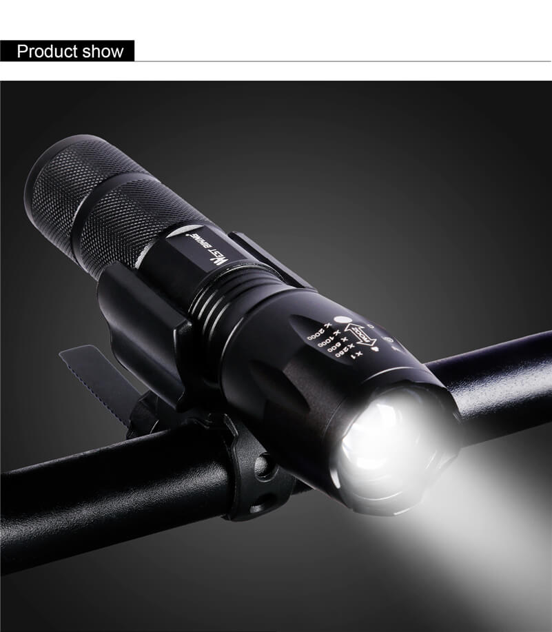 USB dobíjecí zoom kol přední LED svítilna
