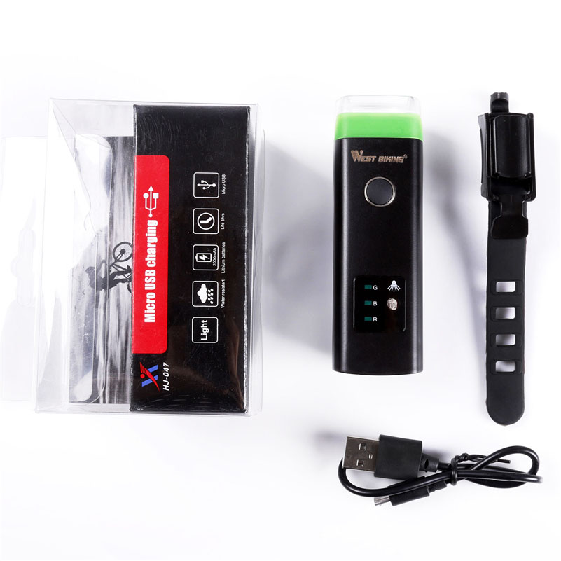Waterproof USB Rechargeable Cycling Light 4 Modes Bike Light