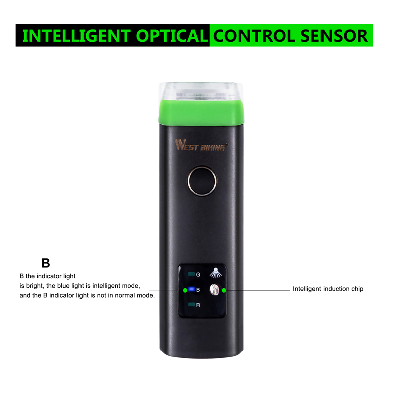 Waterproof USB Rechargeable Cycling Light 4 Modes Bike Light
