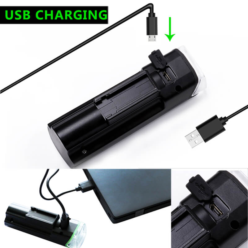 Waterproof USB Rechargeable Cycling Light 4 Modes Bike Light